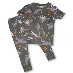Carter's‎ Dinosaur Print Pajama Set - Green and Orange